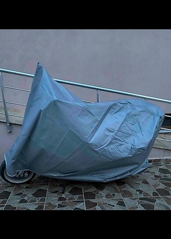 Klasik Gri Metal Motosiklet brandası - Görsel 2