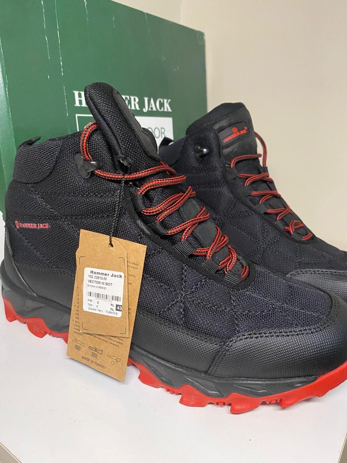 Kırmızı Bağcıklı Erkek Outdoor Bot 43 numara - Görsel 2