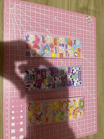 3 lü holgramlı stickerlar