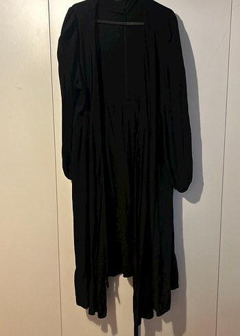 Siyah Sokak Stili Kadın anvelop elbise - Görsel 2