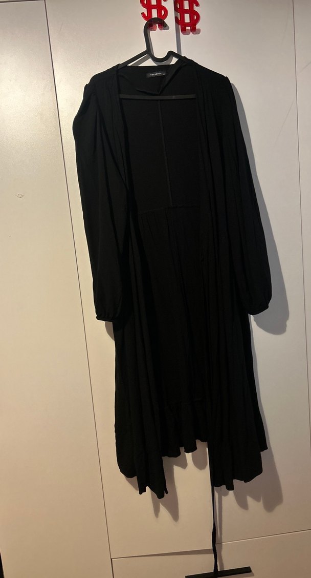 Siyah Sokak Stili Kadın anvelop elbise - Görsel 3