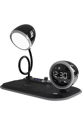 Siyah Çok Fonksiyonlu Telefon Şarj Cihazı - Görsel 2