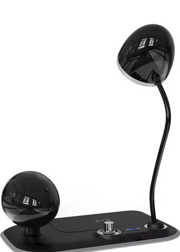 Siyah Çok Fonksiyonlu Telefon Şarj Cihazı - Görsel 6