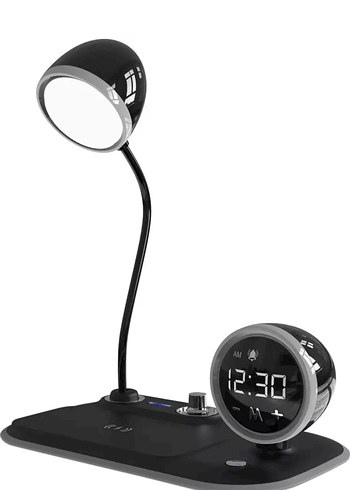 Siyah Çok Fonksiyonlu Telefon Şarj Cihazı - Görsel 5