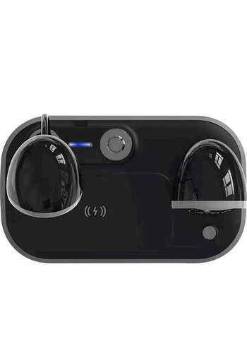 Siyah Çok Fonksiyonlu Telefon Şarj Cihazı - Görsel 4