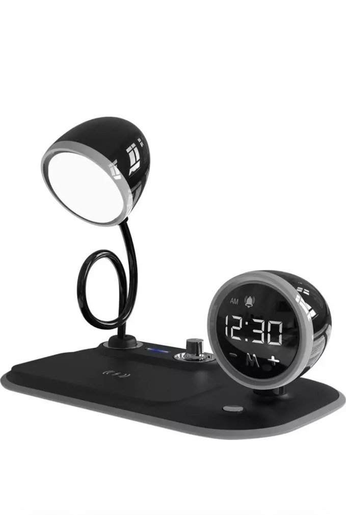 Siyah Çok Fonksiyonlu Telefon Şarj Cihazı - Görsel 2