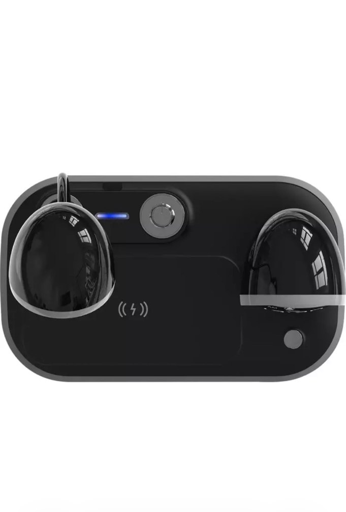 Siyah Çok Fonksiyonlu Telefon Şarj Cihazı - Görsel 4