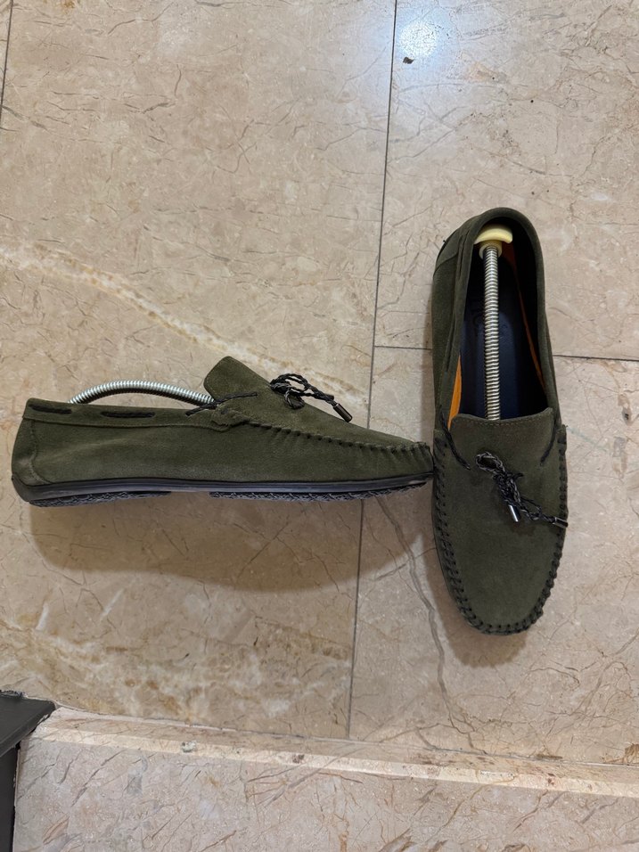 İnci marka haki Süet Erkek Loafer 41 numara - Görsel 2