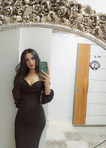 siyah uzun abiye gögüs dekolte uzun dar model