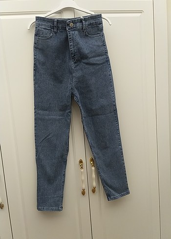 yüksek bel boyfirend havuç pantolon - Görsel 2