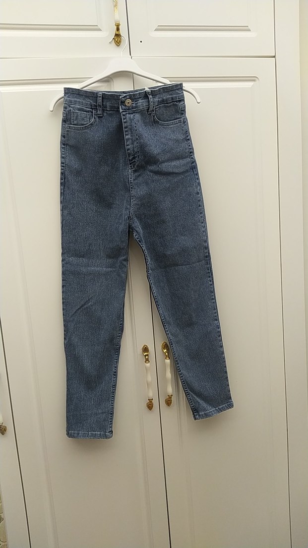 yüksek bel boyfirend havuç pantolon - Görsel 2