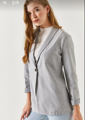 ince spor günlük kadın ceket - Görsel 2