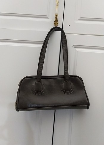 Acı Kahverengi Deri Kadın Omuz Çantası - Görsel 3