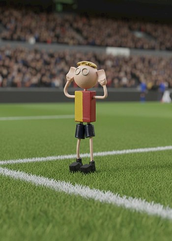 GS Taraftar Figürü - Özel Tasarım Gol Sevinci Heykelcik - Görsel 3