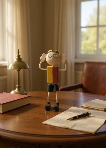 GS Taraftar Figürü - Özel Tasarım Gol Sevinci Heykelcik - Görsel 6