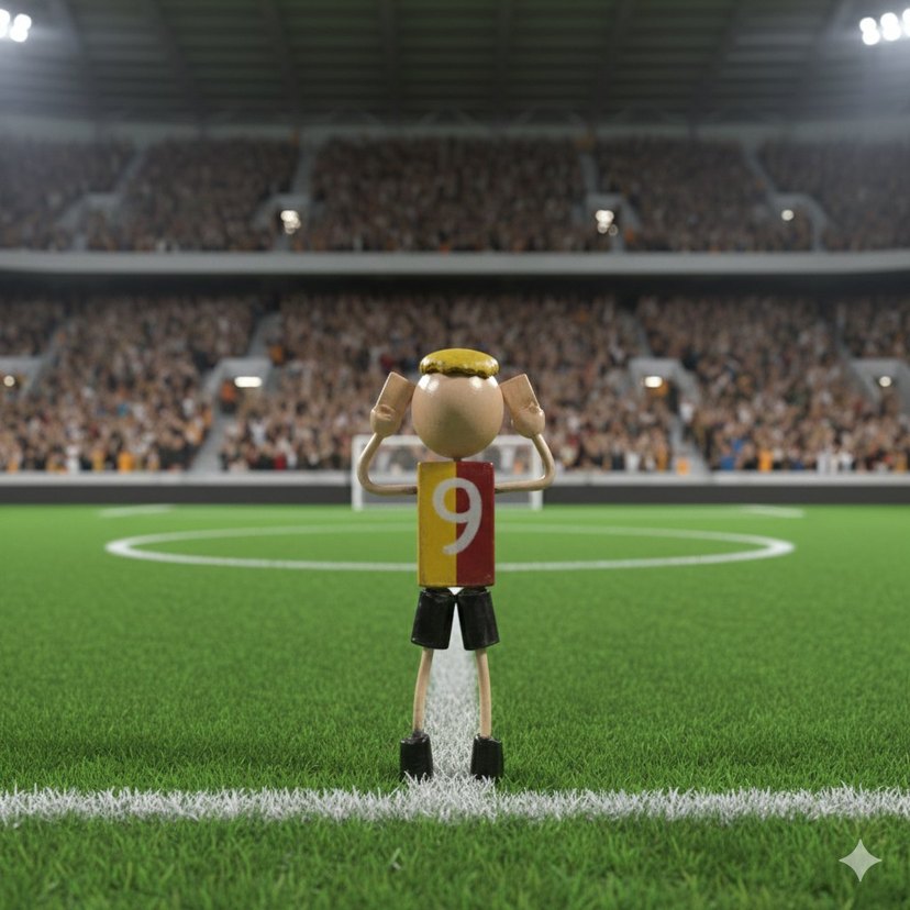 GS Taraftar Figürü - Özel Tasarım Gol Sevinci Heykelcik - Görsel 2