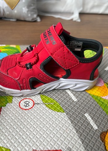 Erkek Çocuk Kırmızı Skechers Işıklı Sandalet - Görsel 6