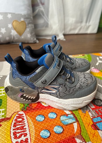 Gri Köpekbalıklı Erkek Çocuk Spor Ayakkabı - Görsel 3