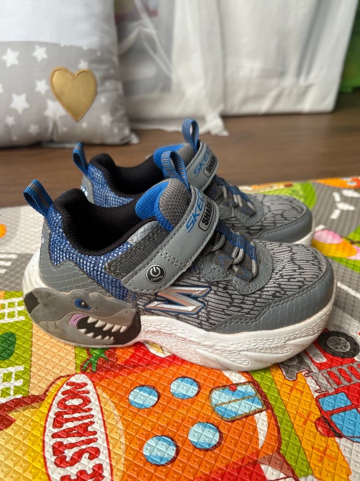 Gri Köpekbalıklı Erkek Çocuk Spor Ayakkabı - Görsel 3