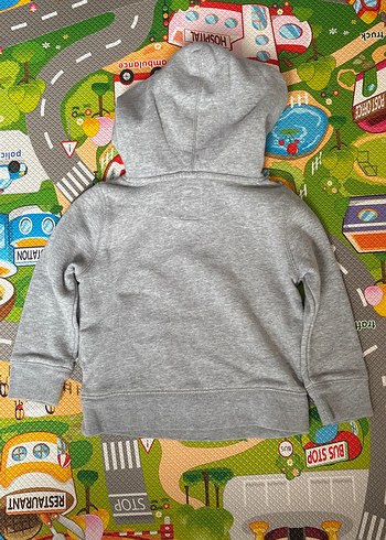 Gri Kapüşonlu GAP Erkek çocuk Sweatshirt - Görsel 3