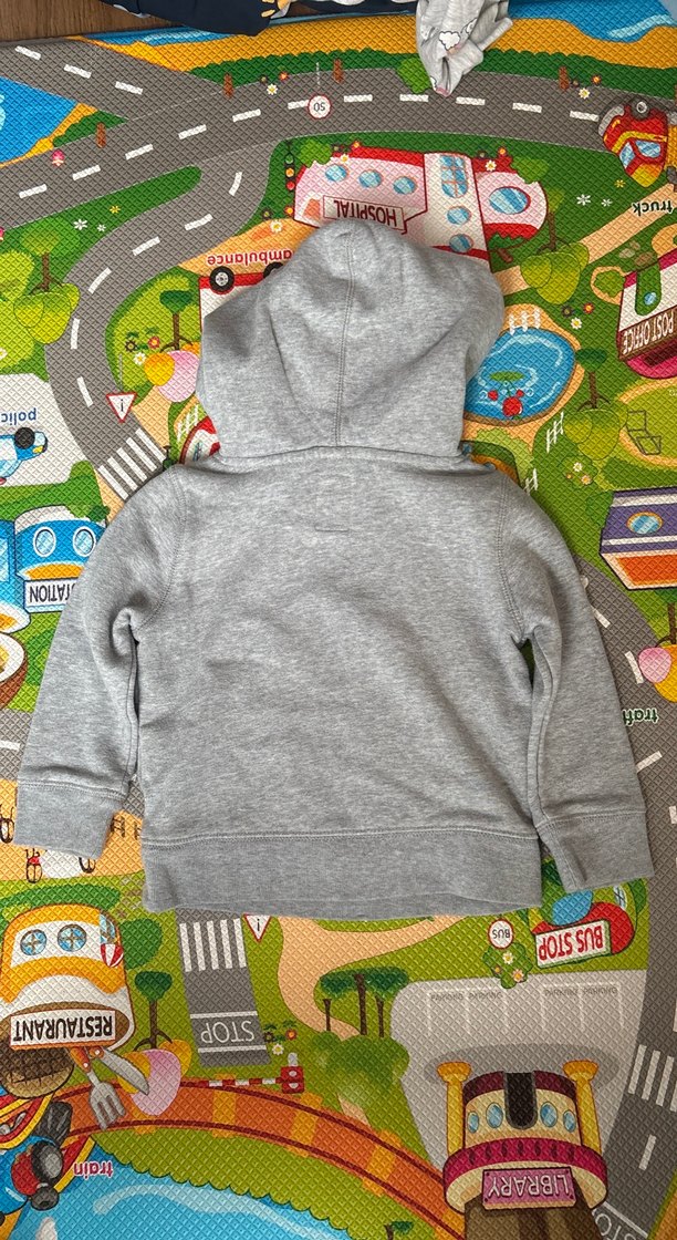 Gri Kapüşonlu GAP Erkek çocuk Sweatshirt - Görsel 3