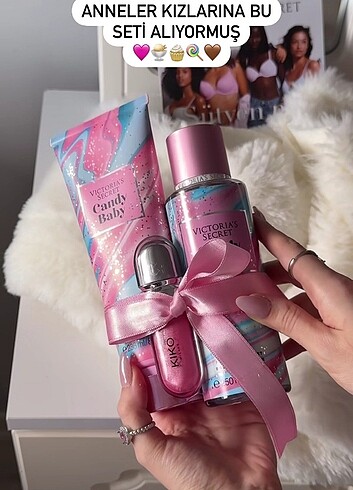 Victoria secret ve kiko gloss set 