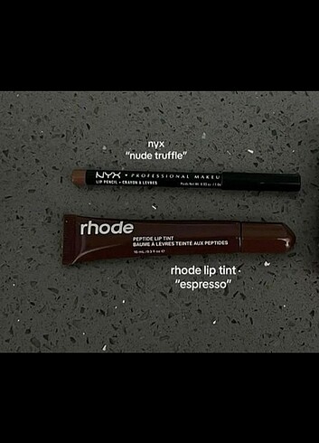 Rhode esspresso ve nude truffle kombo