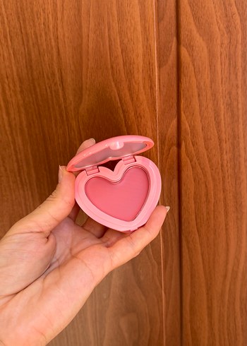 Beden SHEGLAM adorn Kalp Şekilli Pastel Pembe Allık
