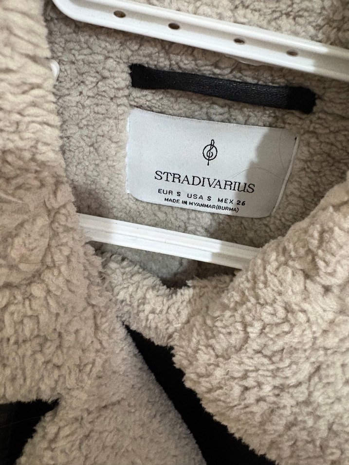 Kürk Detaylı Gri Deri Kadın Kışlık Ceket - Görsel 4