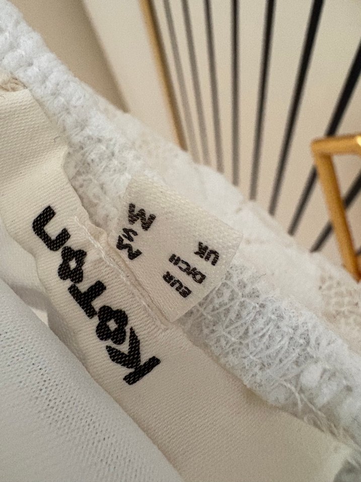 Beyaz Uzun Keten Etek - Görsel 3