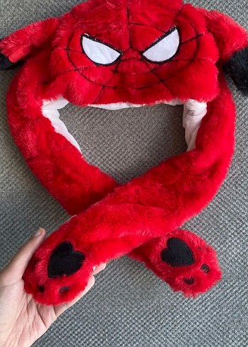 Ledli ışıklı  Örümcek Adam Temalı Çocuk Bere - Görsel 2