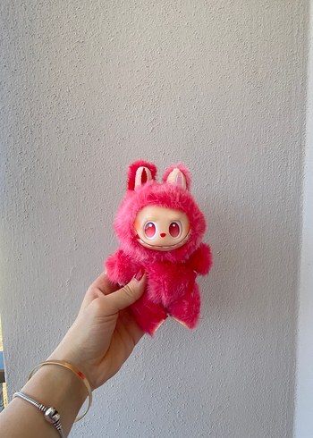 Diğer LABUBU Pembe Peluş Figür Anahtarlık