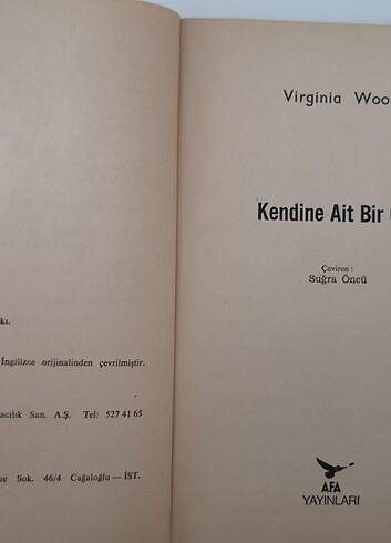  Kendine Ait Bir Oda - Virginia Woolf