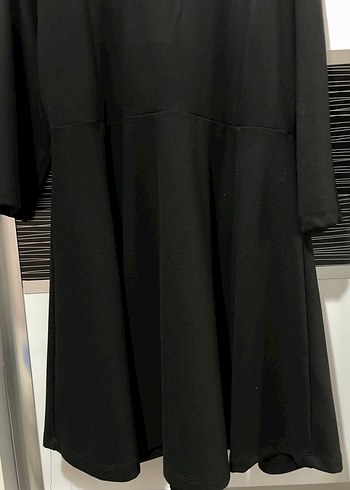 Siyah Zincir Detaylı Midi Goth Elbise - Görsel 4