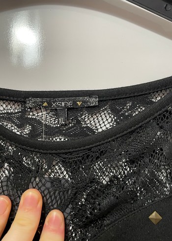 Siyah Zincir Detaylı Midi Goth Elbise - Görsel 8