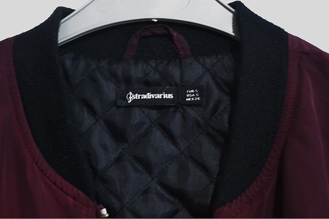 s Beden Bordo stradivarius ceket
