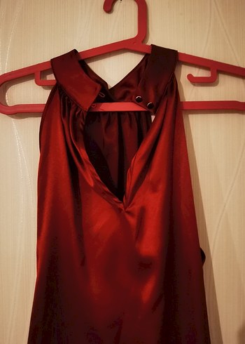 Network Kırmızı Parlak Bluz - Görsel 5