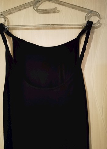 Massimo Siyah Uzun Kadın Elbise - Görsel 3