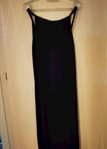 Massimo Siyah Uzun Kadın Elbise - Görsel 6