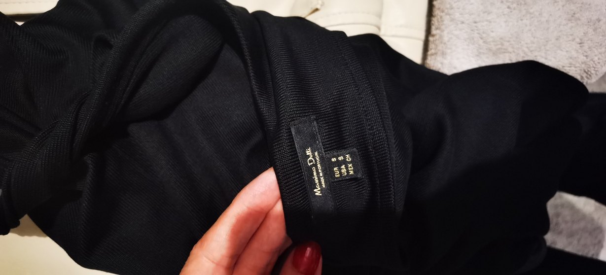 Massimo Siyah Uzun Kadın Elbise - Görsel 5