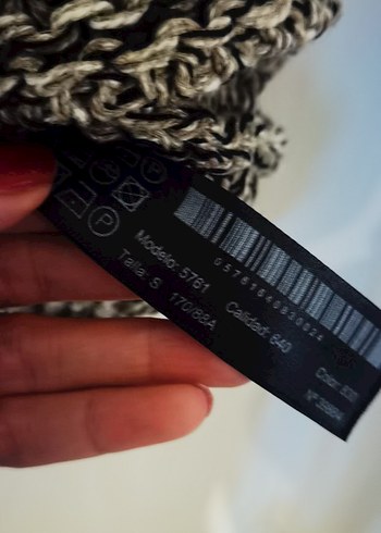 Bohem Tarz Gri Kahverengi Örgü Kadın Süveter - Görsel 7