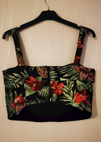 Çiçekli Bohem Mini Büstiyer - Görsel 3