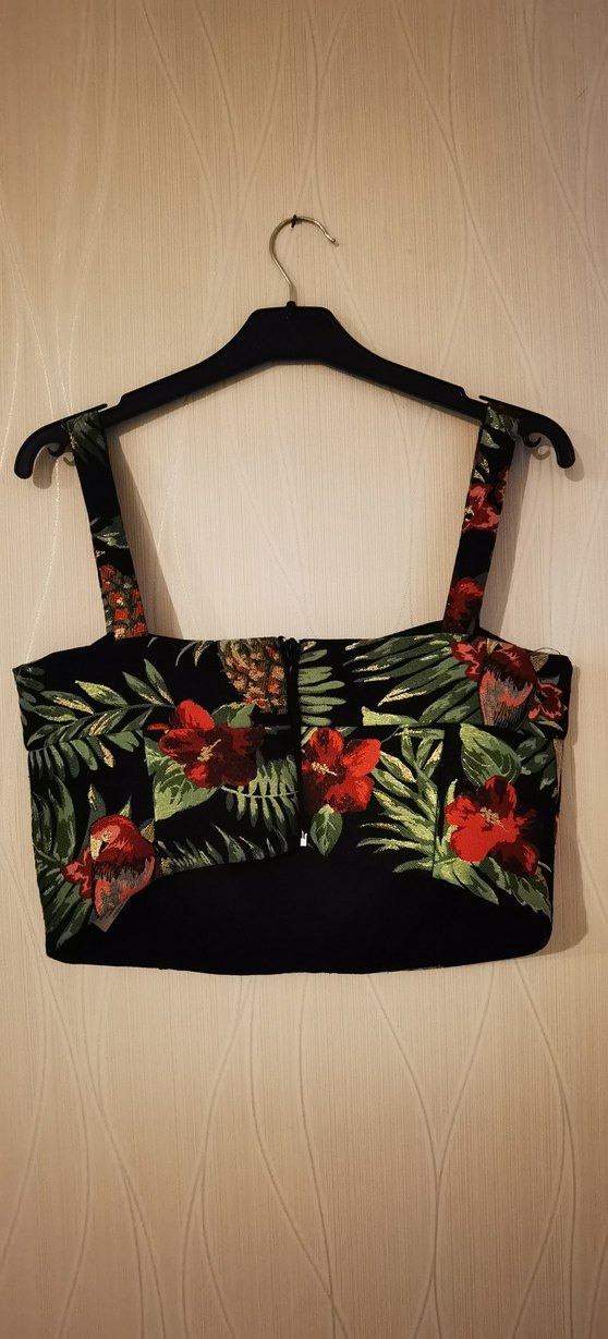 Çiçekli Bohem Mini Büstiyer - Görsel 3