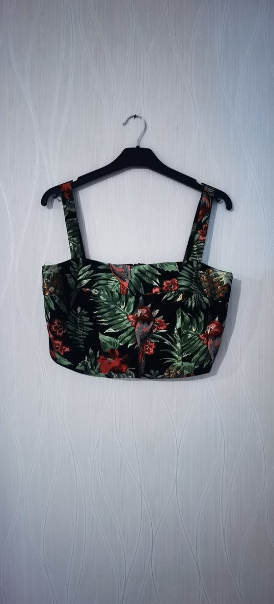 Çiçekli Bohem Mini Büstiyer - Görsel 2