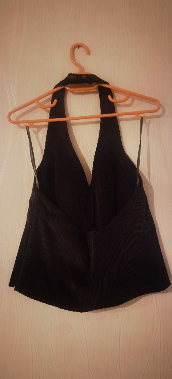 Faraway Koyu Yeşil Kadife Yelek - Görsel 5