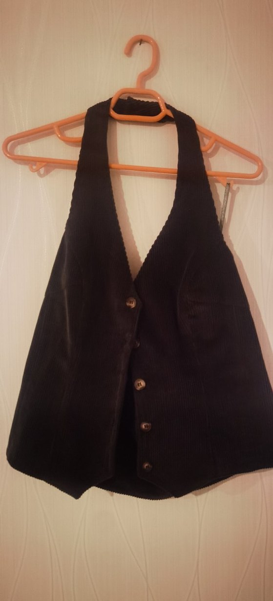 Faraway Koyu Yeşil Kadife Yelek - Görsel 3