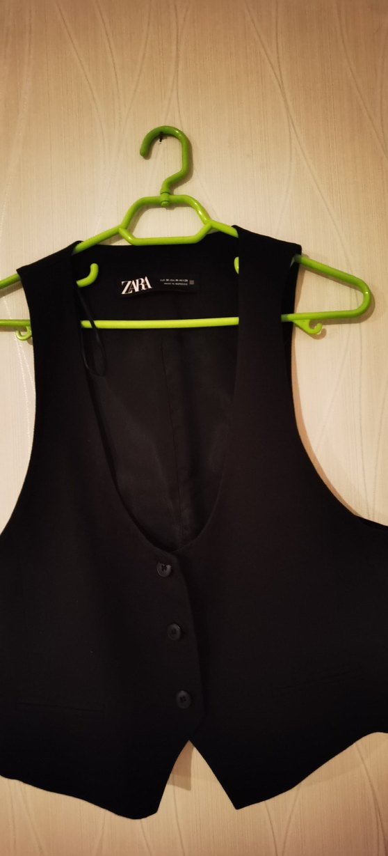 Zara Siyah Yelek - Görsel 3