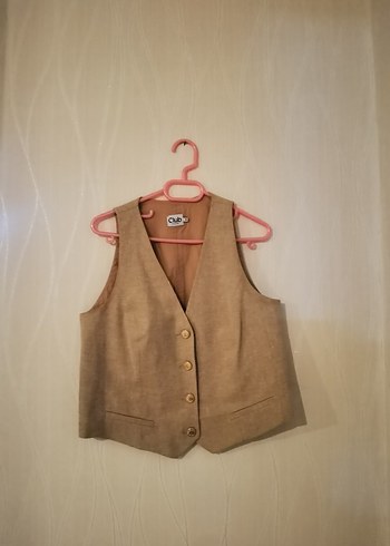 Beymen Club Bej Keten Yelekli Takım - Görsel 4