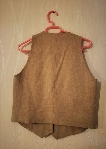 Beymen Club Bej Keten Yelekli Takım - Görsel 5