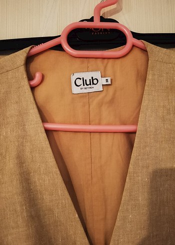 Beymen Club Bej Keten Yelekli Takım - Görsel 12